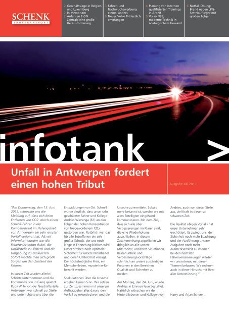 Bitte klicken Sie hier für die letzte Ausgabe - Schenk Tanktransport