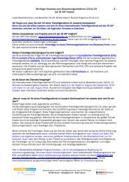Einsatzstellen 2013-14 IB VAP Kassel - IB: Freiwilligendienste
