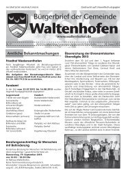 Bürgerbrief vom 23.08.2013 - Waltenhofen