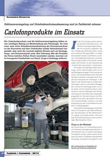 Carlofonprodukte im Einsatz - Carlofon Protect