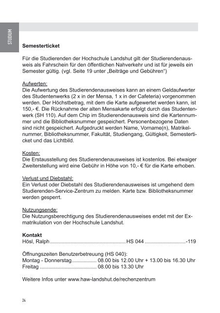 Landshut SS2013 Internet.indd - Hochschule Landshut