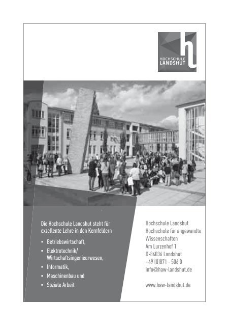 Landshut SS2013 Internet.indd - Hochschule Landshut