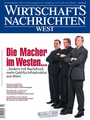 Ausgabe 10/2013 Wirtschaftsnachrichten West