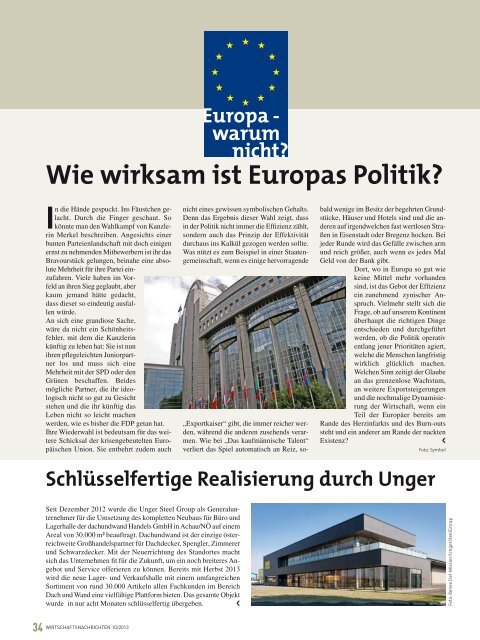 Ausgabe 10/2013 Wirtschaftsnachrichten West