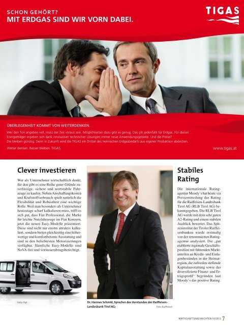 Ausgabe 10/2013 Wirtschaftsnachrichten West