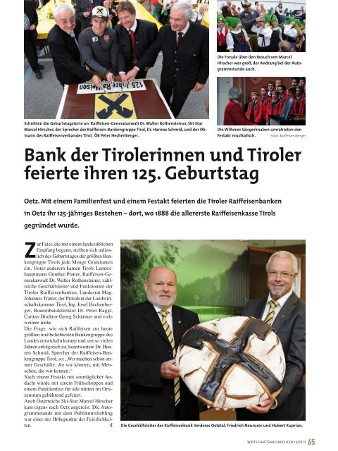 Ausgabe 10/2013 Wirtschaftsnachrichten West