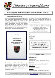 Gemeindekurier 6 v. 04.06.2013 - Buch am Wald