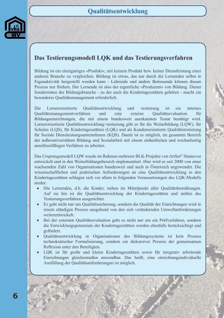 Weiterbildungsangebote für Erzieher/innen, Tagespflegepersonen