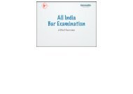 AIBE Presentation - The Bar Council of India