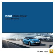 RENAULT MÉGANE BERLINE COLLECTION 2012