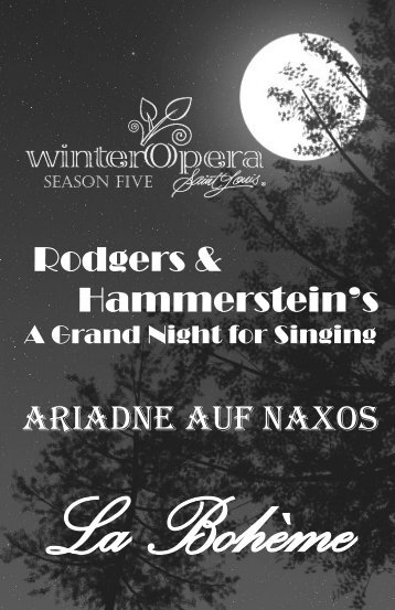 Rodgers & Hammerstein's Ariadne auf Naxos - Winter Opera St. Louis