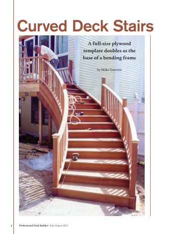 Curved Deck Stairs