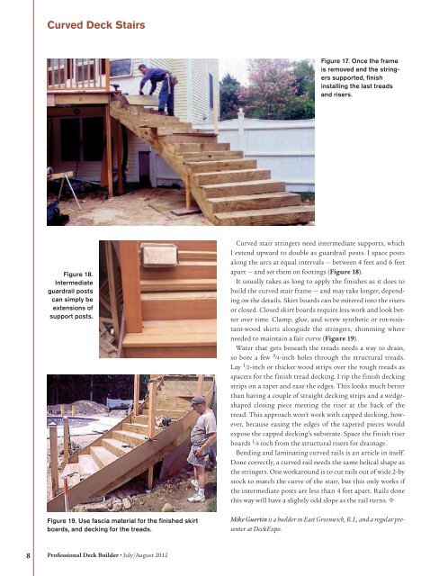 Curved Deck Stairs