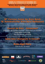 Swiss Solo Champions in Concert Brass Night Party - SBBV