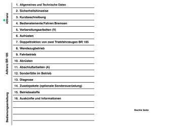 13. Diagnose 12. Sonderfälle im Betri