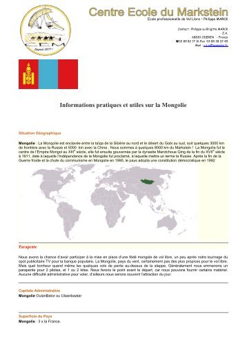 Informations pratiques et utiles sur la Mongolie