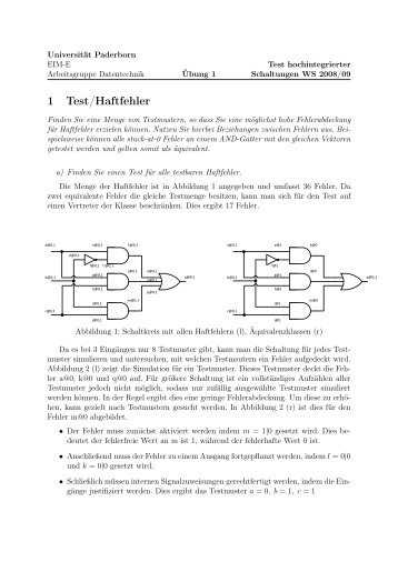 1 Test/Haftfehler - Universität Paderborn