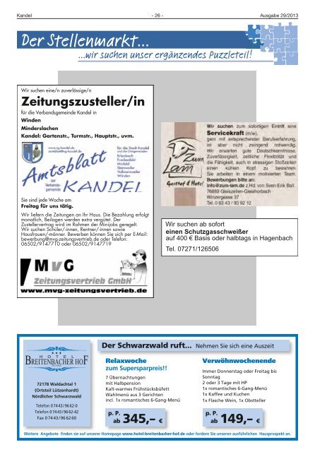 KW 29 - Verbandsgemeinde Kandel