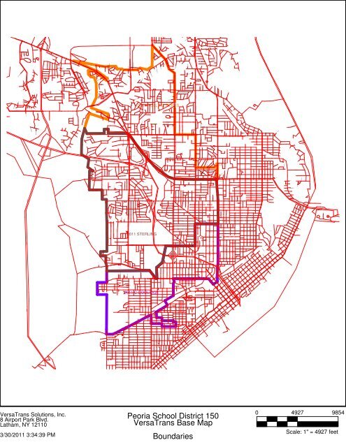 Peoria School District 150 VersaTrans Base Map Boundaries