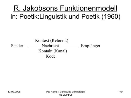 Vorlesung: Germanistische Lexikologie