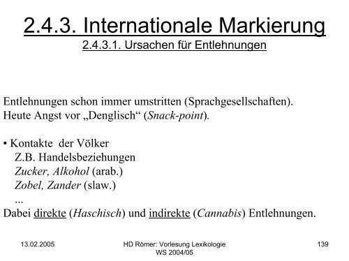 Vorlesung: Germanistische Lexikologie