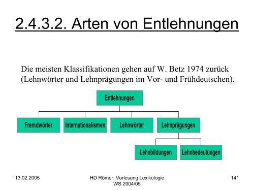 Vorlesung: Germanistische Lexikologie