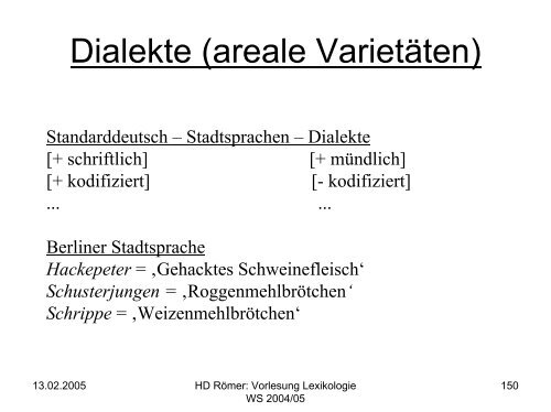 Vorlesung: Germanistische Lexikologie