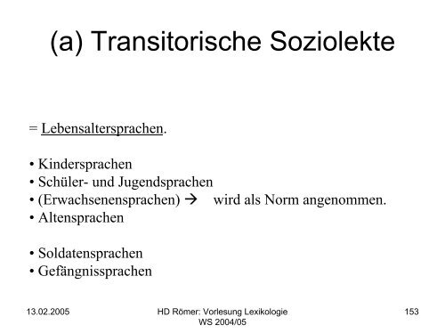 Vorlesung: Germanistische Lexikologie