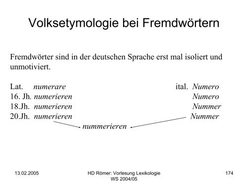 Vorlesung: Germanistische Lexikologie