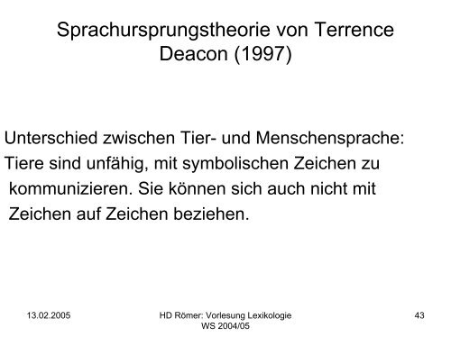 Vorlesung: Germanistische Lexikologie