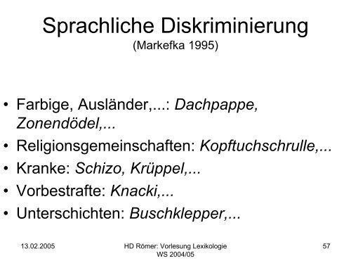 Vorlesung: Germanistische Lexikologie