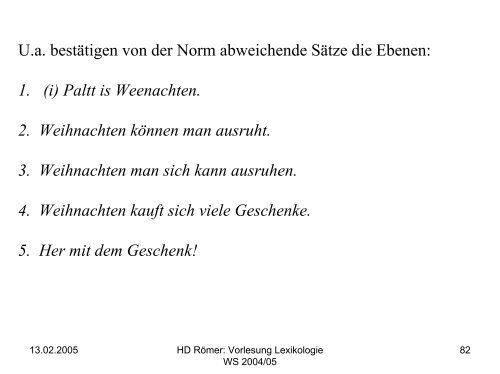 Vorlesung: Germanistische Lexikologie