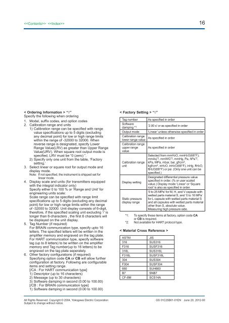 EJX110A Standard Differential Pressure Transmitter - Illawarra ...