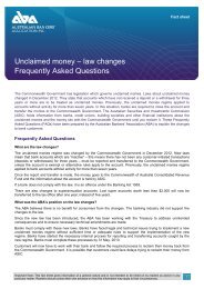 Unclaimed money - Australian Bankers' Association