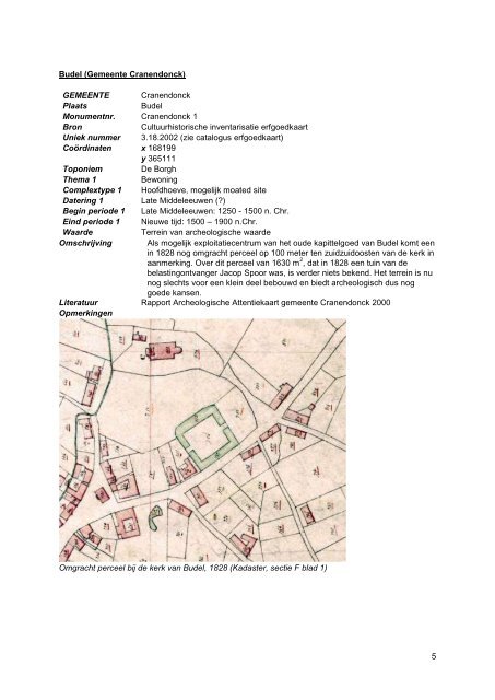 Bijlage 9.3: Overzicht van archeologisch waardevolle gebieden ...