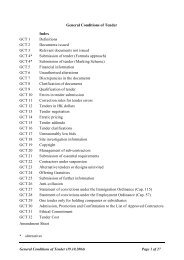 General Conditions of Tender