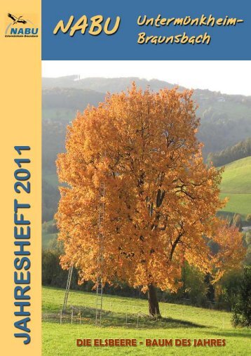 Jahresbericht 2011 [1,5 MB] - NABU Untermünkheim-Braunsbach