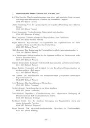 D Mathematische Dissertationen von 1970 bis 1992 Rolf Wim ...