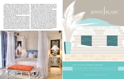 Jenny Blanc to Barbados - Jenny Blanc Designs