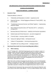 06 Exec Report November 2011 (58KB pdf) - Newcastle Hospitals