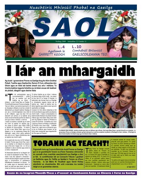 TORANN AG TEACHT! - Foras na Gaeilge