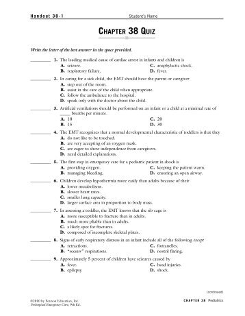 CHAPTER 38 QUIZ - SDMiramarEmt