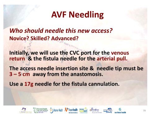 Vascular Access Module #3: AVF Maturation ... - BC Renal Agency