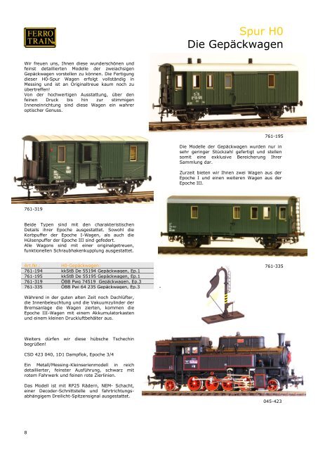 Ferro-Train catalogue - CFME