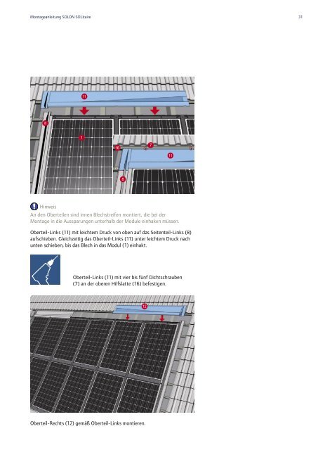 Installationsanleitung SOLitaire - MH-IDEAL GmbH