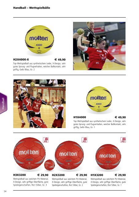 Molten Katalog - Teamsport-Friedrichsort