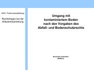 AAV Fachveranstaltung Boden und Grundwasser - AAV NRW