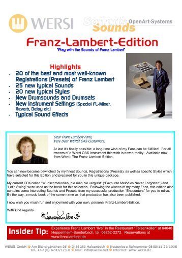 The Franz-Lambert-Edition : pdf version - Wersiclub.co.uk