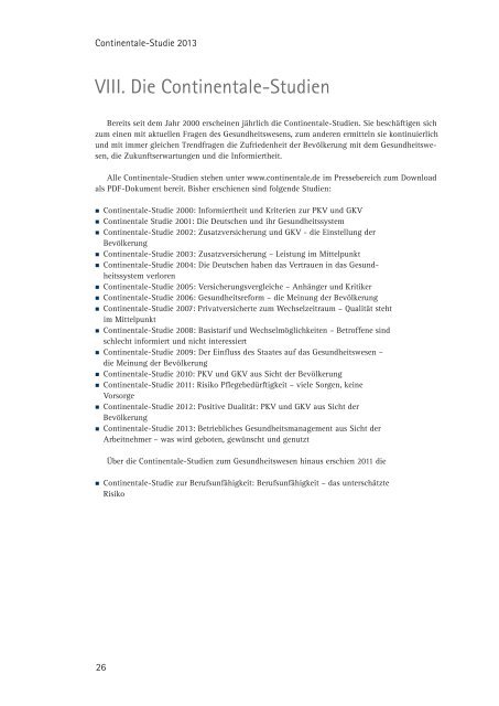 Die Continentale-Studie 2013 als PDF