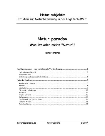 Natur paradox - Wanderforschung.de